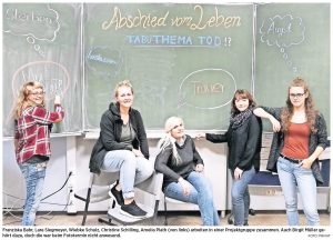 Zeitungsartikel- Sie bringen nicht nur Kunst ins Hospiz