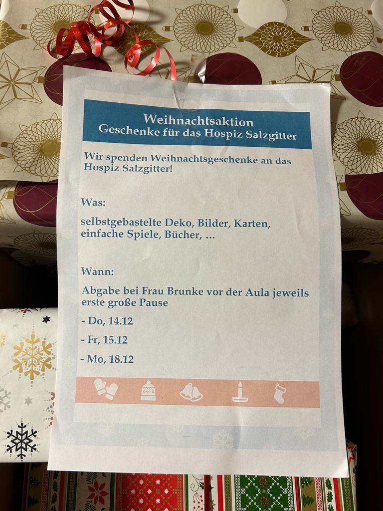 Hospiz Salzgitter - Weihnachten im Schuhkarton