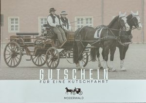 Kutschfahrt für Versteigerung beim Benefizkonzert